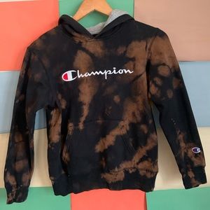 Champion Custom Tie Dye Hoodie size M